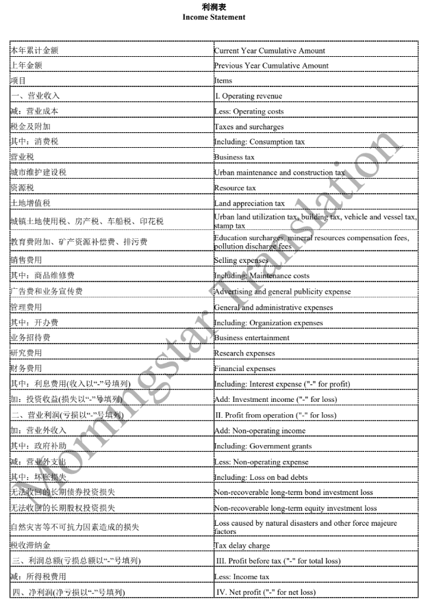 Income Statement